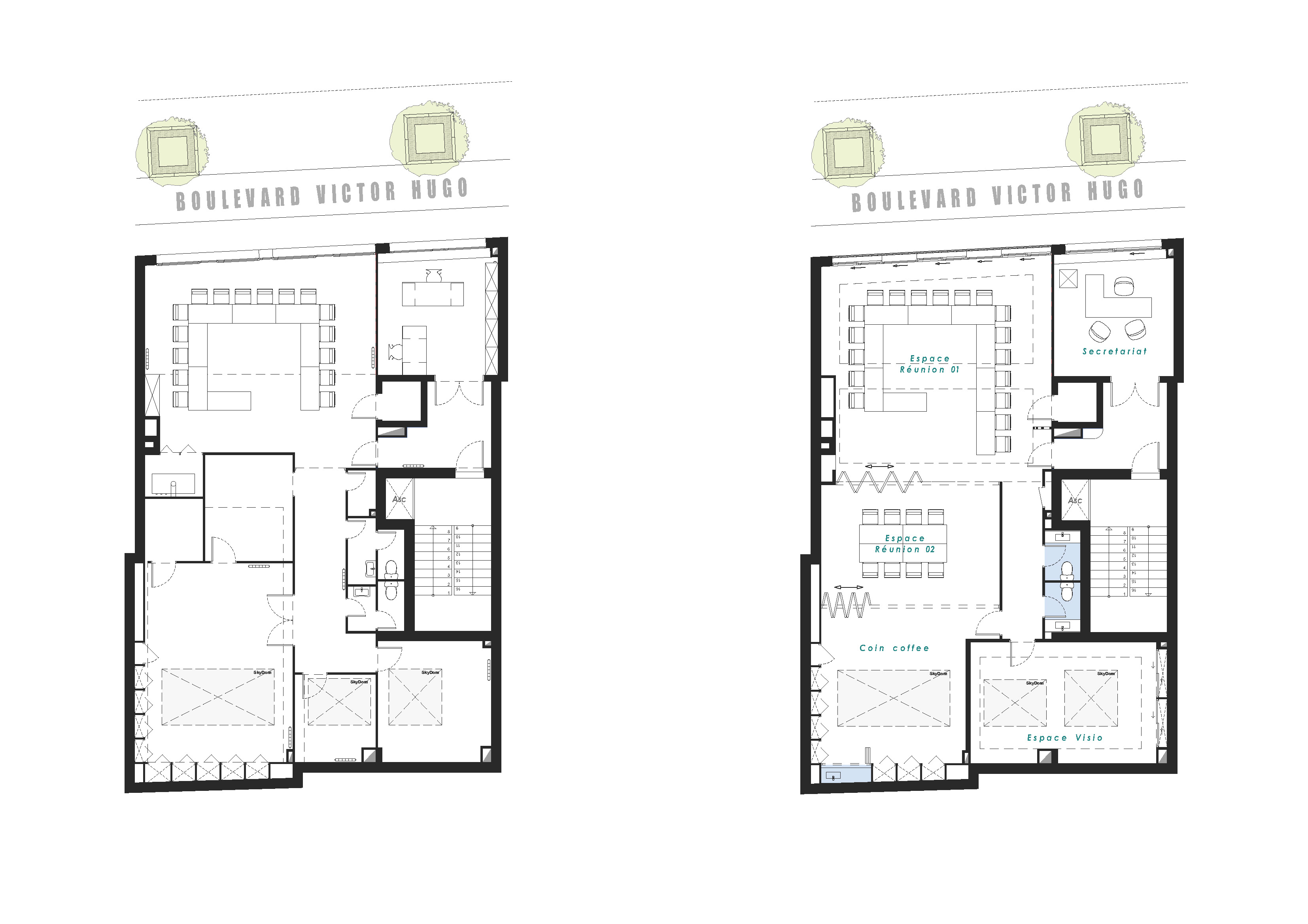 Plans de niveau / Existant et Projet Image